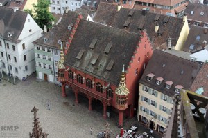 Blick vom Münsterturm auf den Münsterplatz