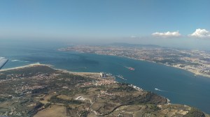 Anflug auf Lissabon