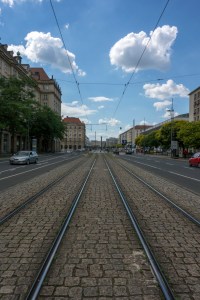 In der Innenstadt Dresdens