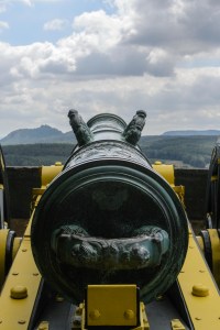 Kanone der Festungsartillerie