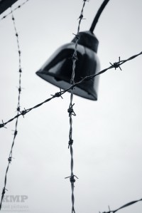 Lampe & Stacheldraht an den Aussenzäunen