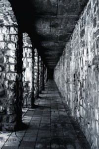 Galerie in der Aussenmauer