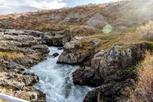 Barnafoss, der Wasserfall der Kinder