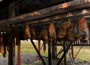 Getrocknetes Haifischfleisch