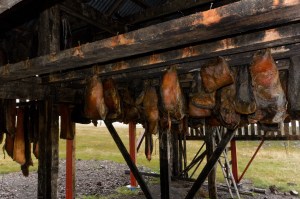 Getrocknetes Haifischfleisch