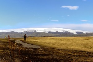 Mýrdalsjökull, der Gletscher der den Vulkan Katka bedeckt
