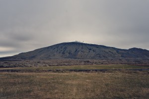 Vulkan mit altem Lavafeld