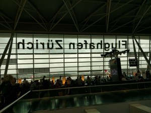 vor dem Abflug an Auffahrt