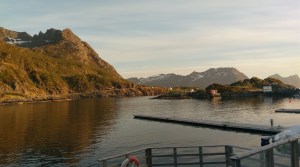 Hamn i Senja abends um 22:00