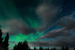 Nordlichter über Egilsstaðir