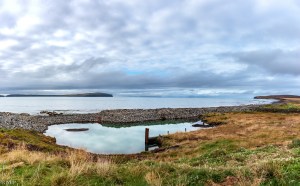 Strand beim Lónkot Rural Resort, nördlich von Hofsós