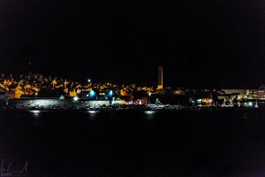 Einfahrt in den Hafen von Vardø um 16:00