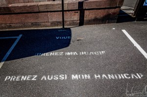 Parkplatz für Behinderte