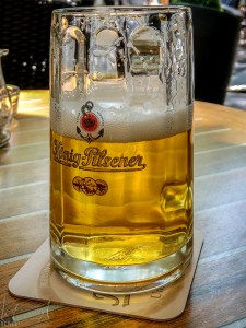 Erstes Bier nach der Ankunft