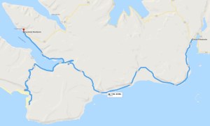 4. Etappe von Flókalundur nach Patreksfjörður