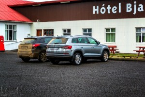 erste Kaffeepause nach drei Stunden im Hótel Bjarkalundur