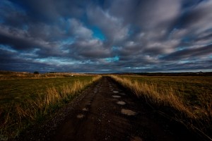 Nachtaufnahme beim Ensku húsin