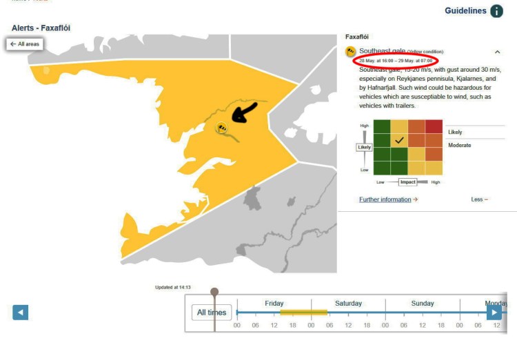 Sturmwarnung für den 28.5.21