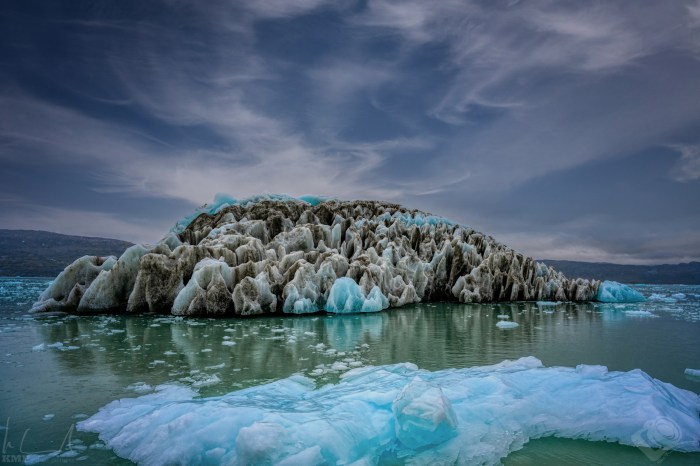 Eisberg beim Eqi Gletscher