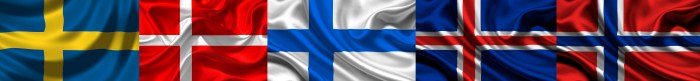 skandinavische flaggen