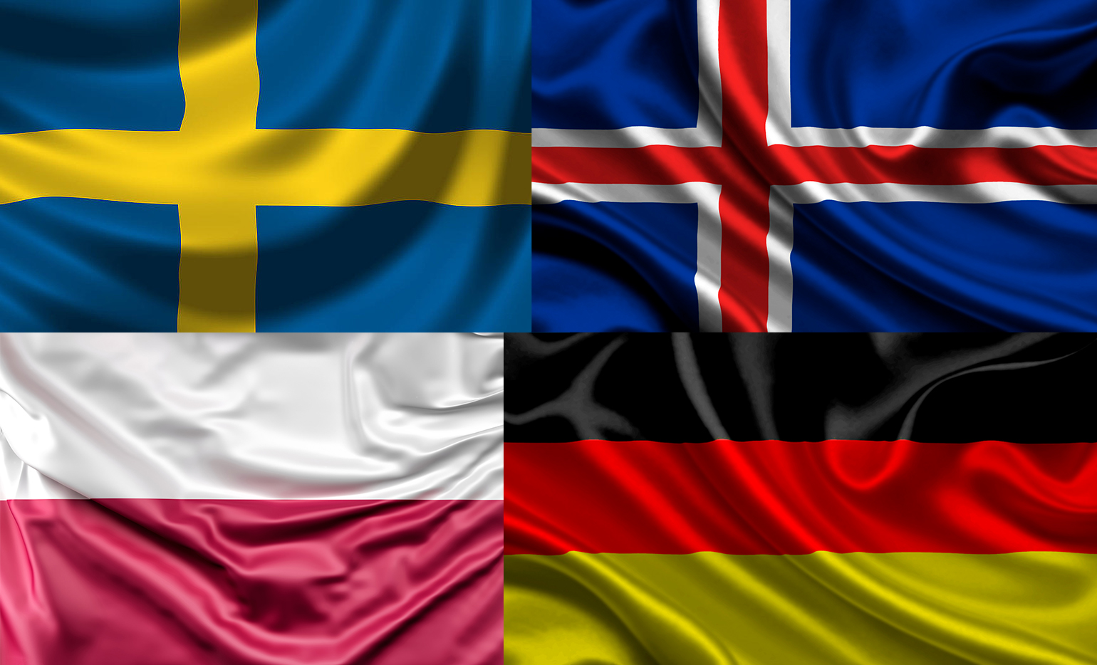 Flags-Sweden-Iceland Poland-Germany