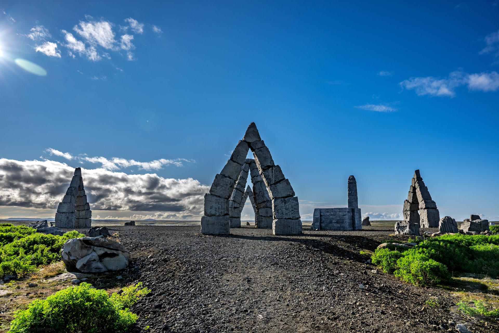 The Arctic Henge (Heimskautsgerðið) in Raufarhöfn
